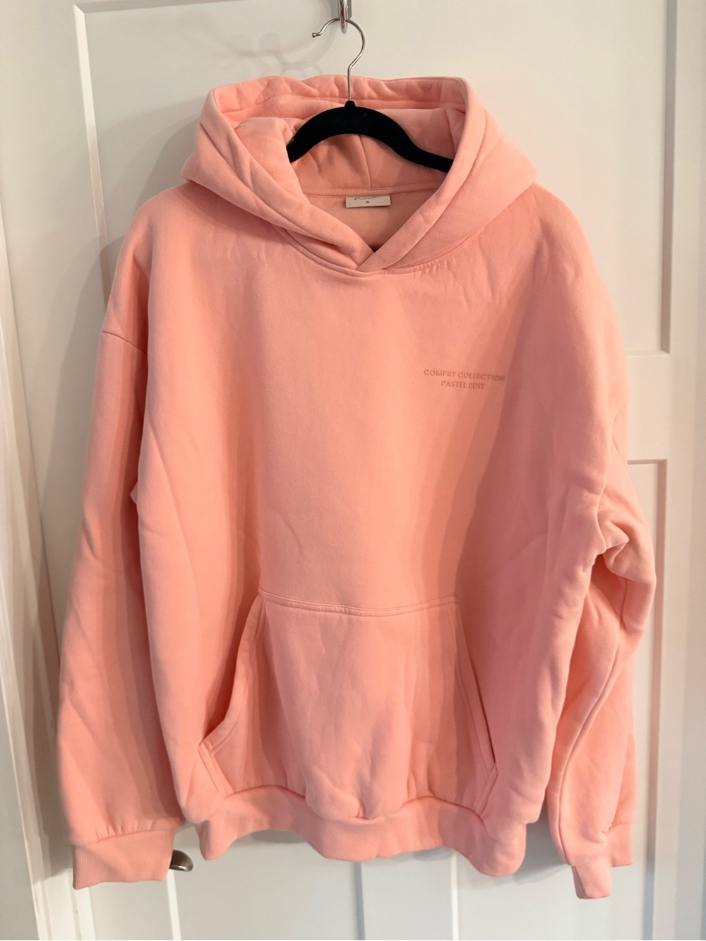 Comfrt Pastel Pink Hoodie Sweater Size XL